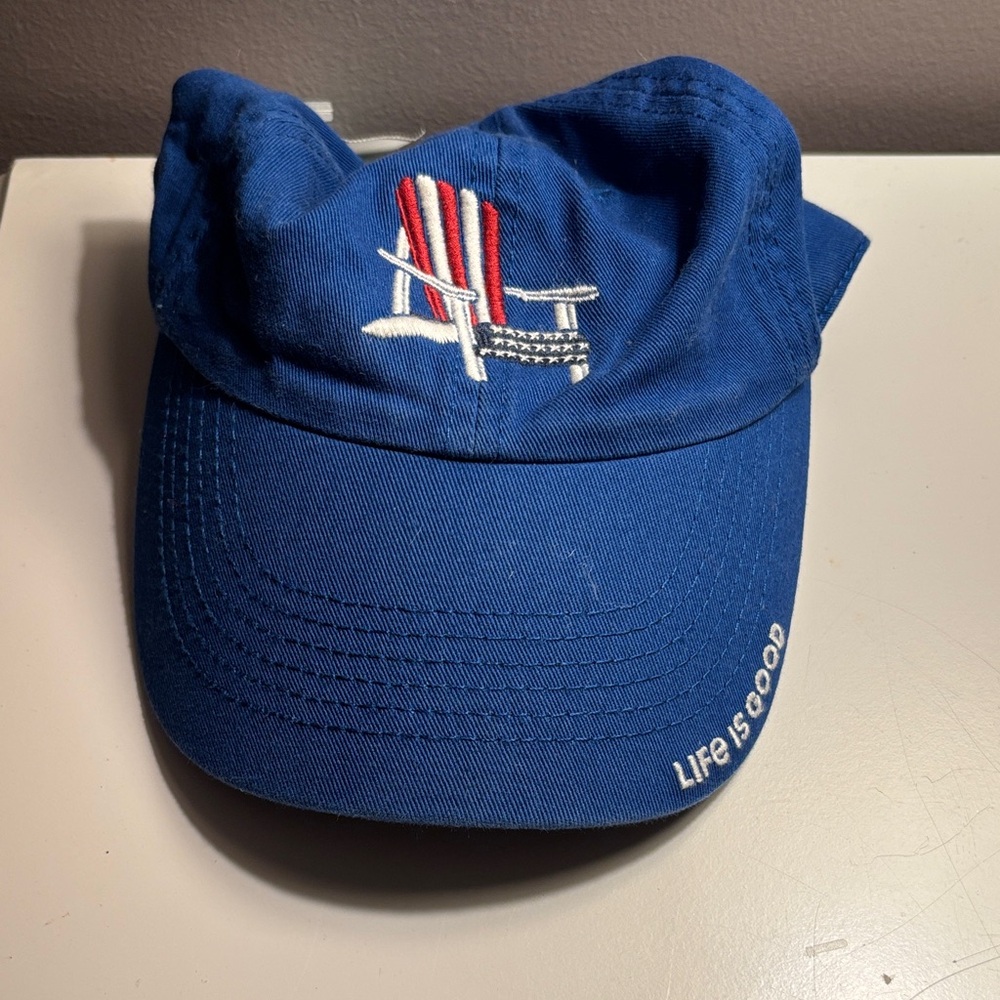 Life Is Good Kids' Blue and Red Hat
